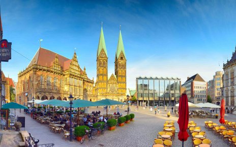 Marktplatz-Panorama am Abend Marktplatz-Panorama am Abend