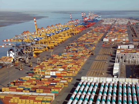 Container Terminal CT1 16.4.14 (Quelle: bremenports und BLG LOGISTICS) Container Terminal CT1 16.4.14 (Quelle: bremenports und BLG LOGISTICS)