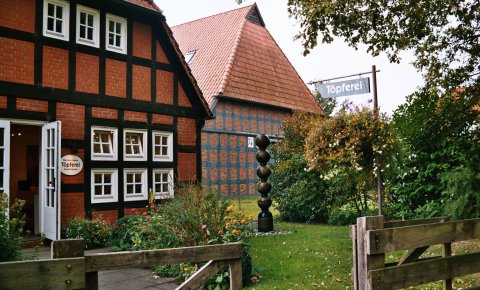 Ein Fachwerkhaus in Fischerhude. Ein Fachwerkhaus in Fischerhude.