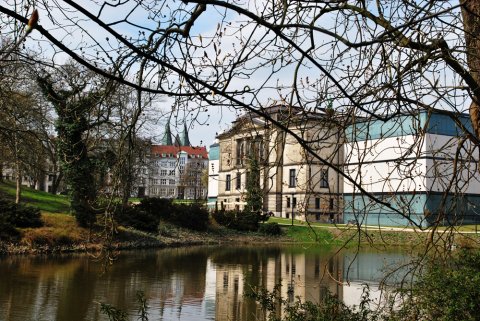 Blick auf die neue Kunsthalle Blick auf die neue Kunsthalle