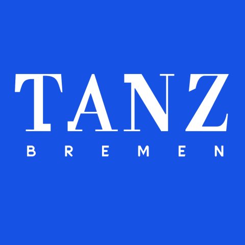 Das Logo ist der Schriftzug "TANZ Bremen" in weiß auf blauem Hintergrund. Das Logo ist der Schriftzug "TANZ Bremen" in weiß auf blauem Hintergrund.