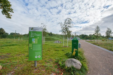 Eine Aufnahme aus dem Tamra-Hemelingen-Park. Eine Aufnahme aus dem Tamra-Hemelingen-Park.