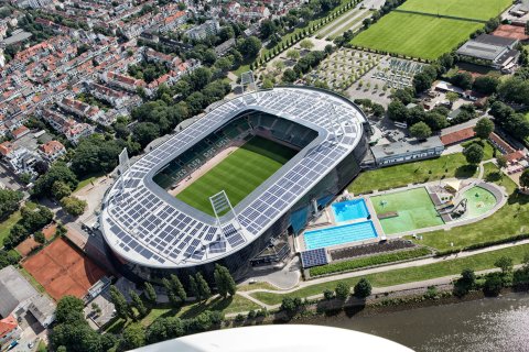 Ansicht des Weser-Stadions aus der Luftperspektive Ansicht des Weser-Stadions aus der Luftperspektive