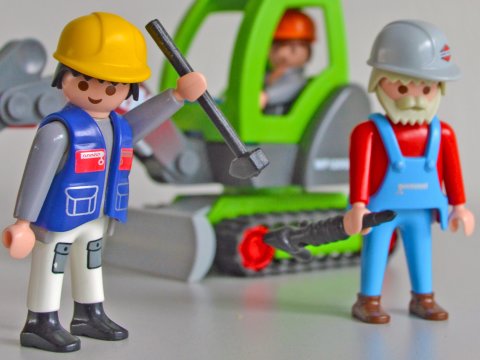 Playmobil-Bauarbeiter Playmobil-Bauarbeiter