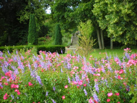 Park mit Treppe Park mit Treppe