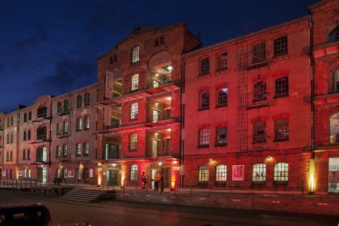 Hafenmuseum Speicher XI bei Nacht Hafenmuseum Speicher XI bei Nacht