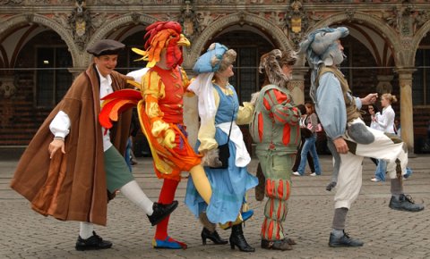 Die Bremer Stadtmusikanten vom Theater Interaktiwo (Foto: Theater Interaktiwo / Norbert A. Müller) Die Bremer Stadtmusikanten vom Theater Interaktiwo (Foto: Theater Interaktiwo / Norbert A. Müller)