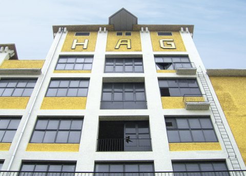 Das damalige Fabrikgebäude von Kaffee HAG im Bremer Hafen Das damalige Fabrikgebäude von Kaffee HAG im Bremer Hafen